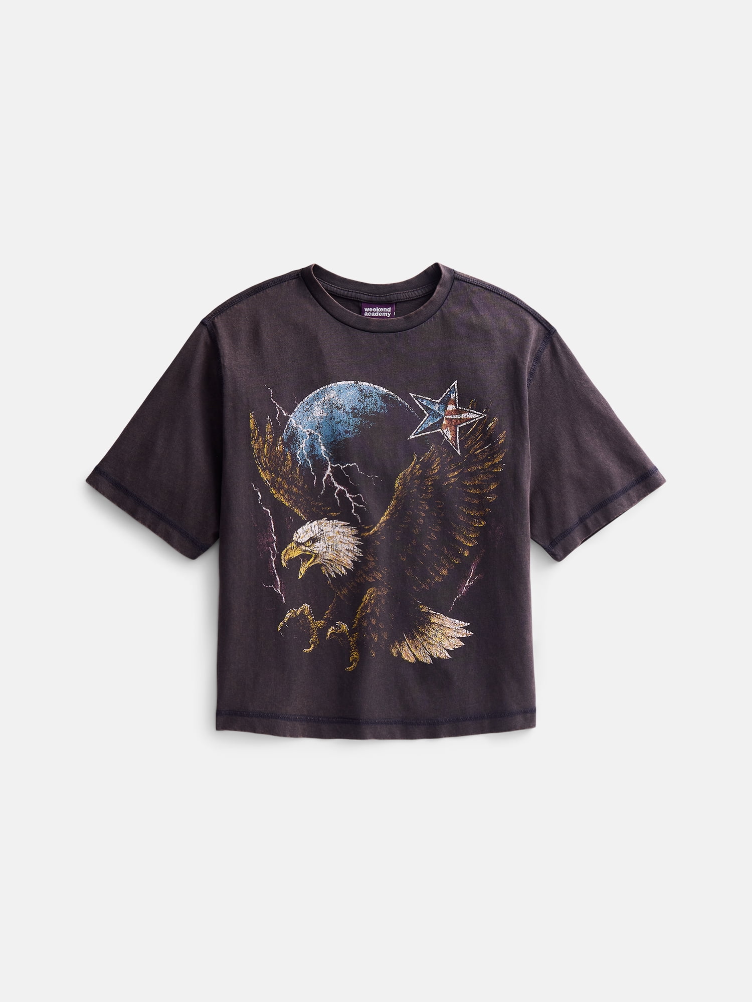 Weekend Academy Boys Garment Washed Graphic Tee 4-18