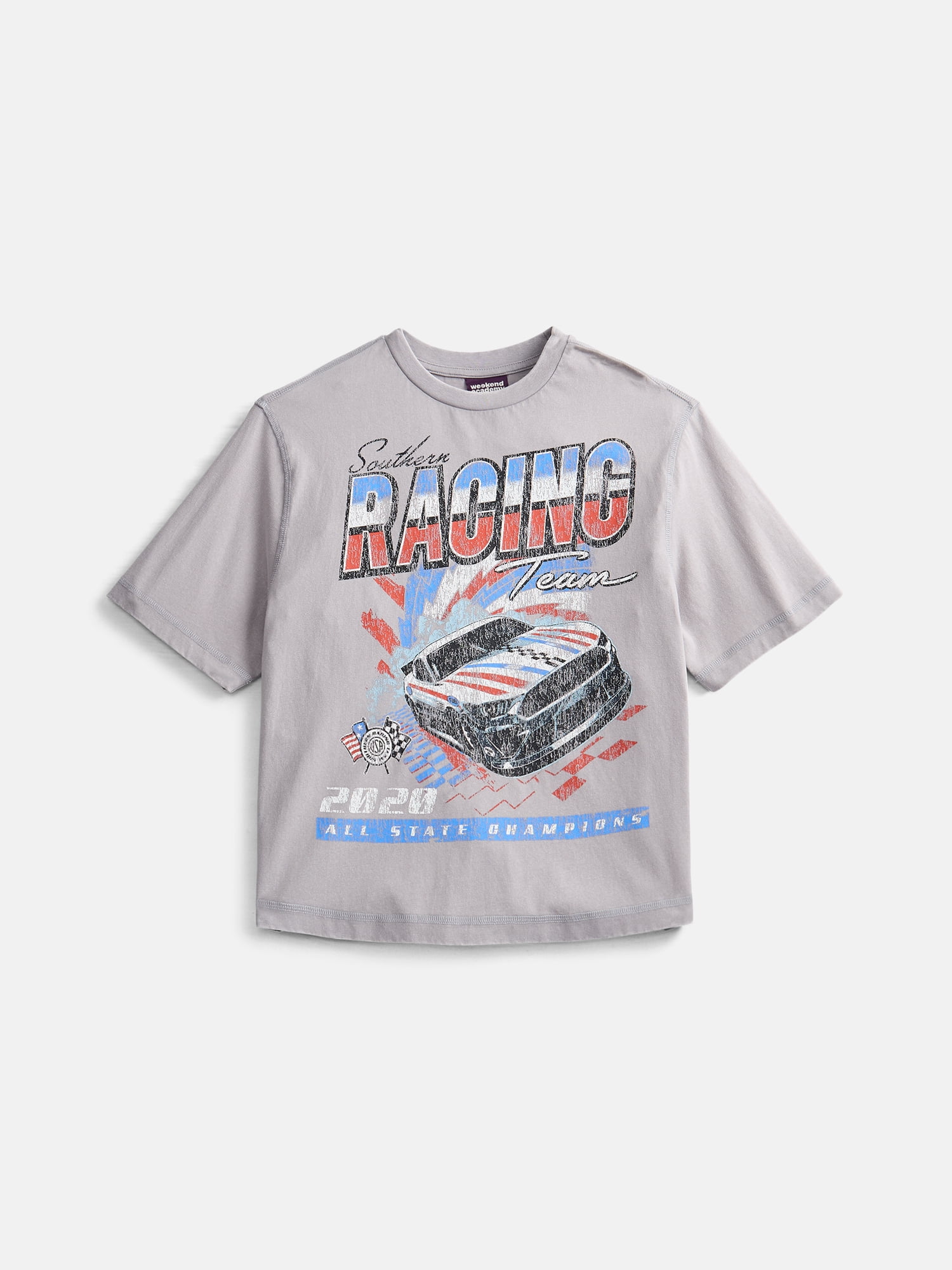 Weekend Academy Boys Garment Washed Graphic Tee 4-18