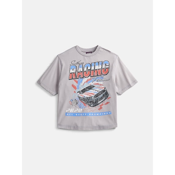 Weekend Academy Boys Garment Washed Graphic Tee 4-18