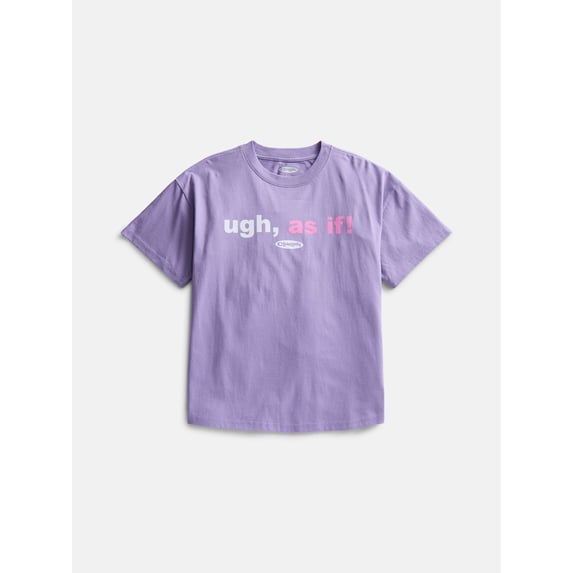 Weekend Academy Clueless Girls Graphic Tee with Short Sleeves, Sizes 4-18