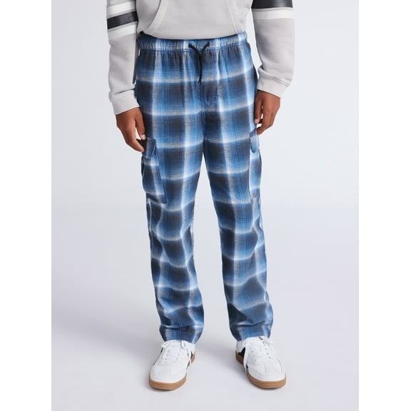 Weekend Academy Boys Flannel Cargo Pants, Sizes 4-18