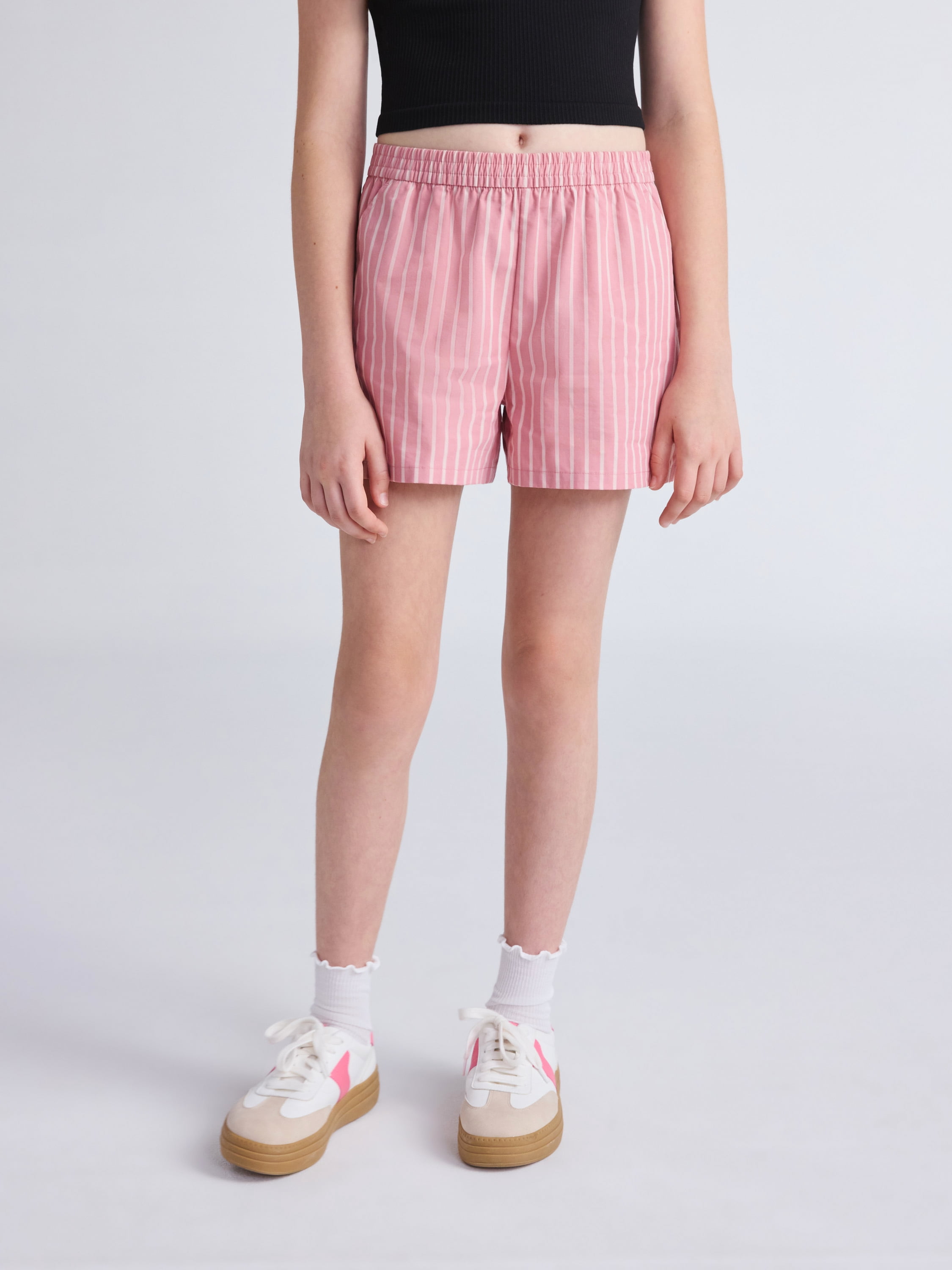 Weekend Academy Girls Pull-On Cotton Boxer Shorts, Sizes 4-18