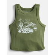 Weekend Academy Girls Graphic Tank Top, Sizes 4-18