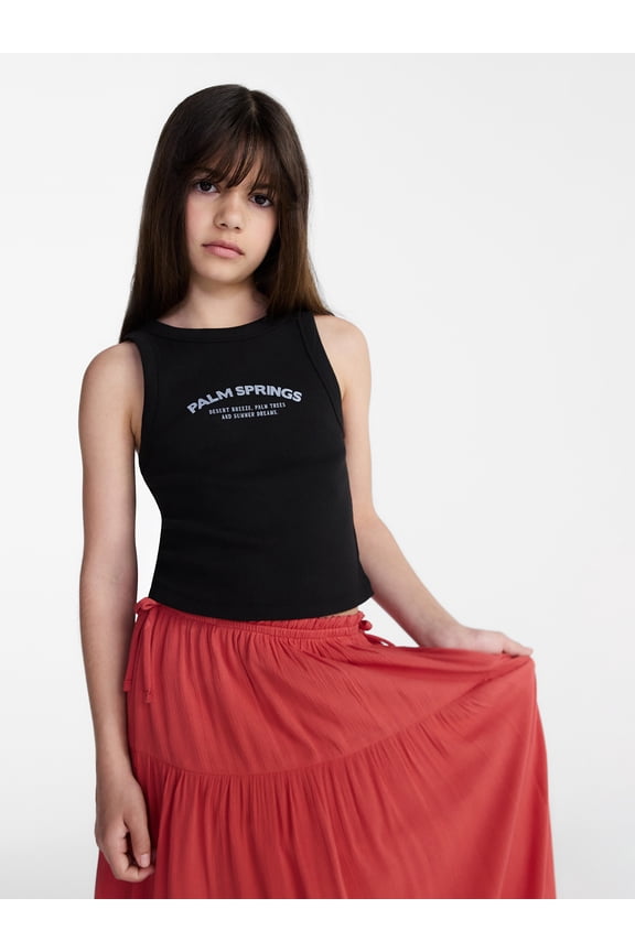 Girls Graphic Tank Top, Sizes 4-18