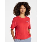 Weekend Academy Girls Oversized Graphic Tee with Short Sleeves, Sizes 4-18