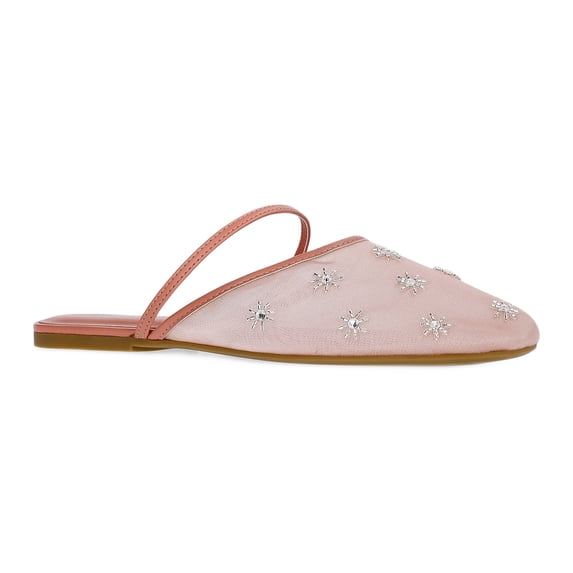 Weekend Academy Girls Beaded Mesh Slip On Shoes