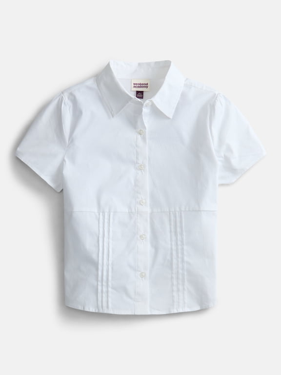 Girls Button Front Shirt, Sizes 4-18