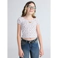 thumbnail image 1 of Weekend Academy Girls Cap Sleeve Top, Sizes 4-18, 1 of 5