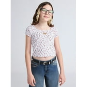 WEEKEND ACADEMY Girls Cap Sleeve Top, Sizes 4-18