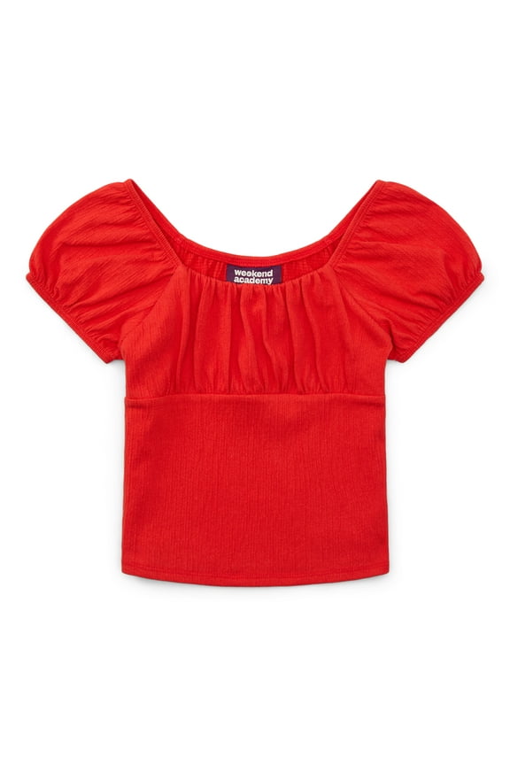 Girls Cap Sleeve Top, Sizes 4-18