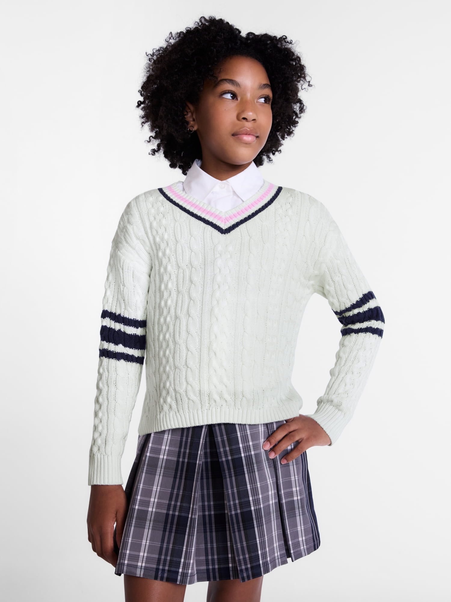 Weekend Academy Girls Pullover Cardigan, Sizes 4-18