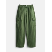 Weekend Academy Girls Cotton Cargo Parachute Pants, Sizes 4-18