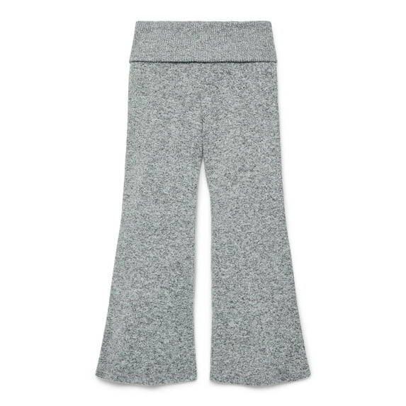 Weekend Academy Girls Cozy Foldover Waist Flare Pants, Sizes 4-18