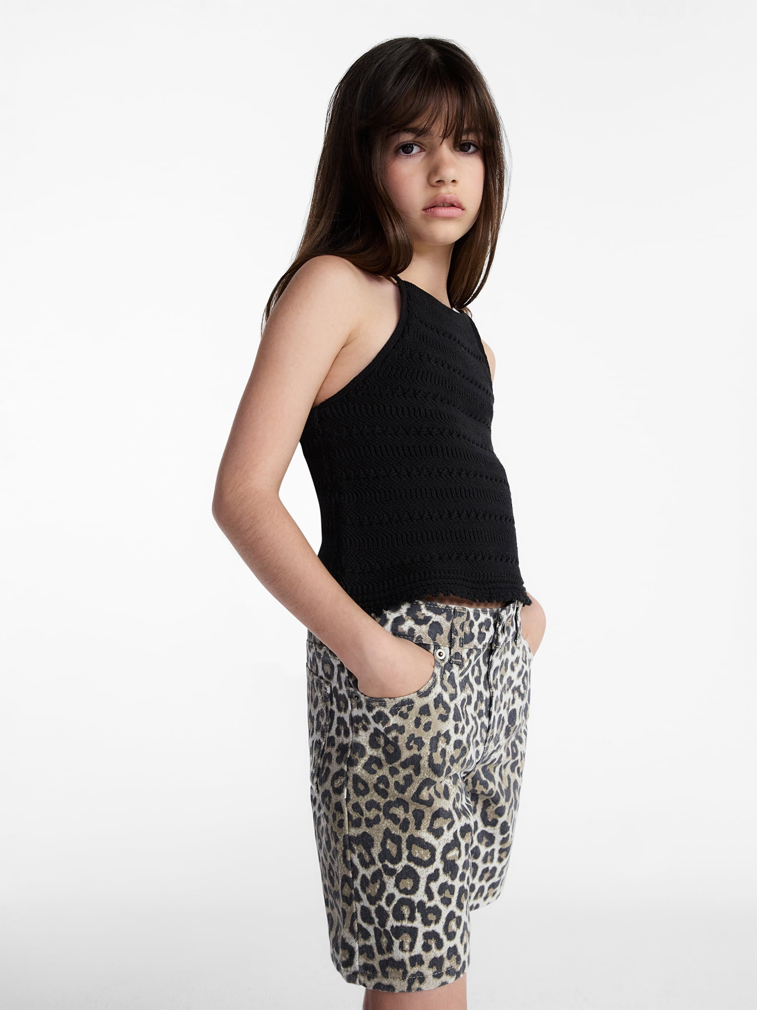 Weekend Academy Girls Crochet Halter Top, Sizes 4-18