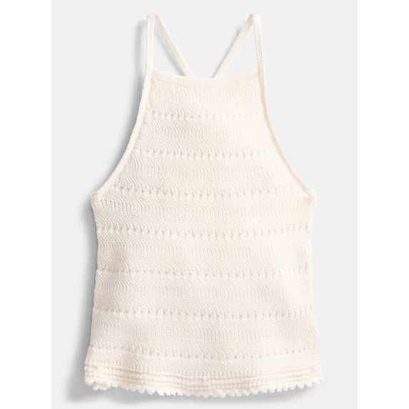 Weekend Academy Girls Crochet Halter Top, Sizes 4-18