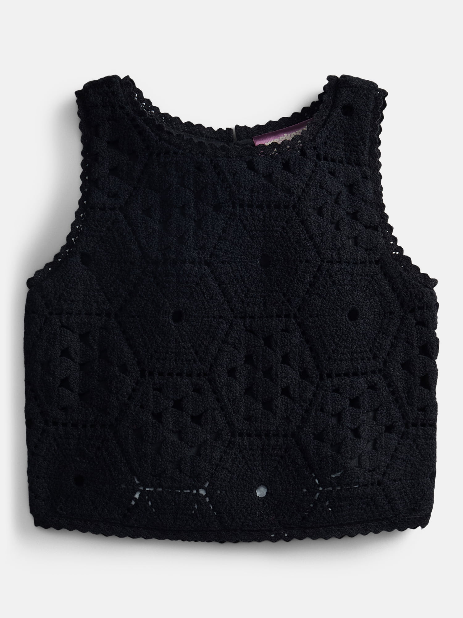 Weekend Academy Girls Crochet Sweater Tank, Sizes 4-18