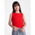 thumbnail image 1 of Weekend Academy Girls Crochet Sweater Tank, Sizes 4-18, 1 of 5