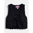 thumbnail image 1 of Weekend Academy Girls Crochet Tie Front Vest, Sizes 4-18, 1 of 3