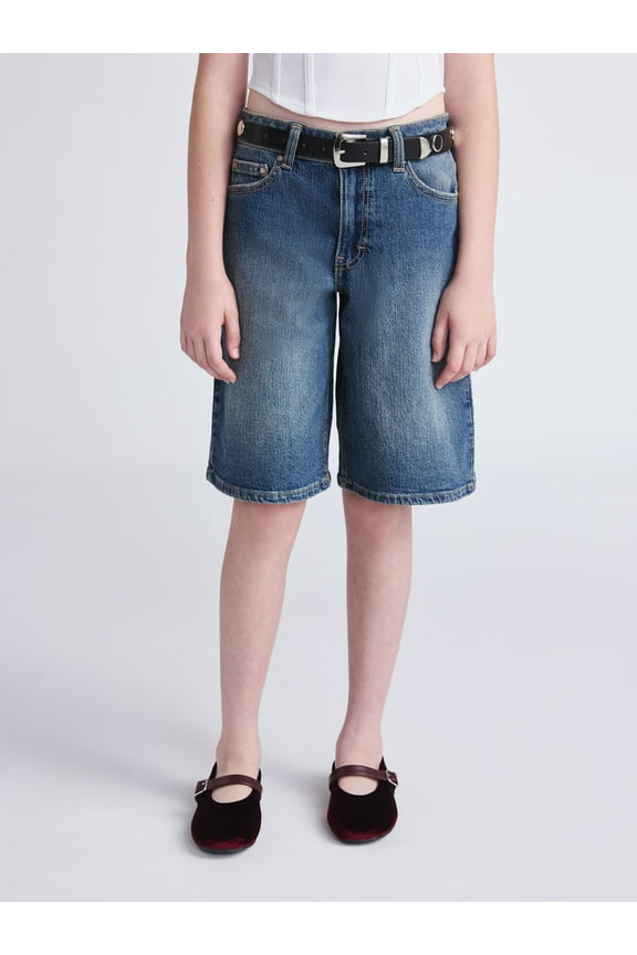 Girls Bermuda Denim Shorts, Sizes 5-18