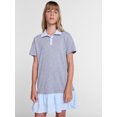 thumbnail image 1 of Weekend Academy Girls Double Ruffle French Terry Rugby Dress, Sizes 4-18, 1 of 2