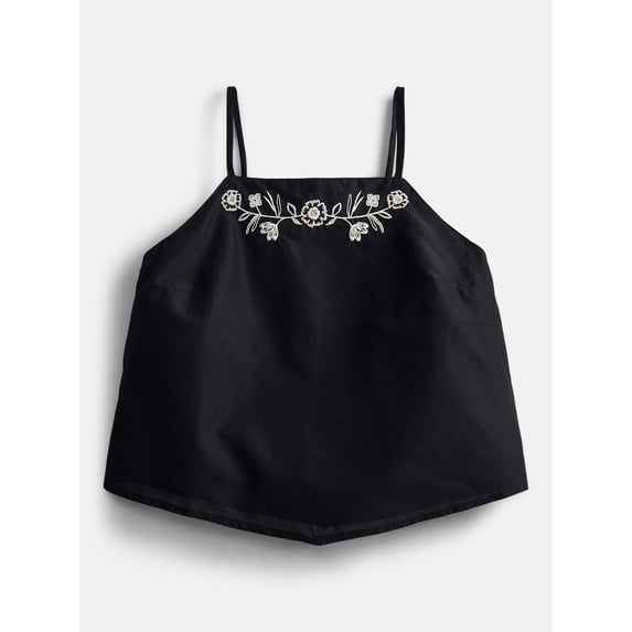 Weekend Academy Girls Embroidered Cotton Handkerchief Tank Top, Sizes 4-18