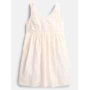 Girls Sleeveless Eyelet Dress, Sizes 4-18