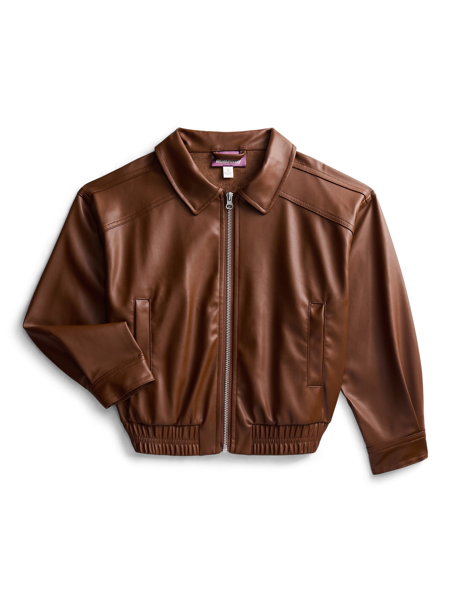 Weekend Academy Girls Faux Leather Jacket, Sizes 4-18