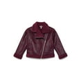 thumbnail image 1 of Weekend Academy Girls Faux Leather Biker Jacket with Faux Shearling Trim, Sizes 4-18, 1 of 3
