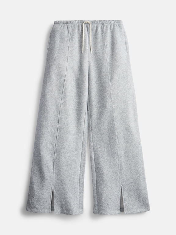 Girls Fleece Wide Leg Sweatpants, Sizes 4-18