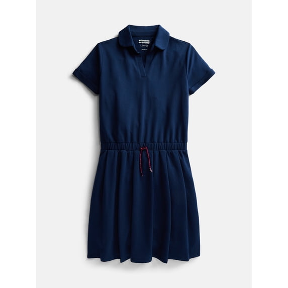 Weekend Academy Girls French Terry Pleated Polo Dress, Sizes 4-18