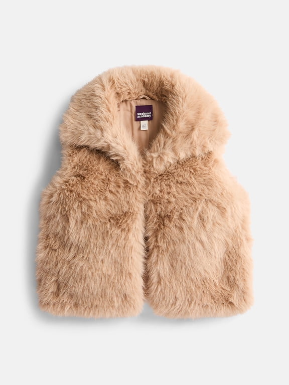 Girls Faux Fur Vest, Sizes 4-18