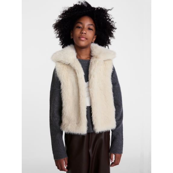 Weekend Academy Girls Faux Fur Vest, Sizes 4-18
