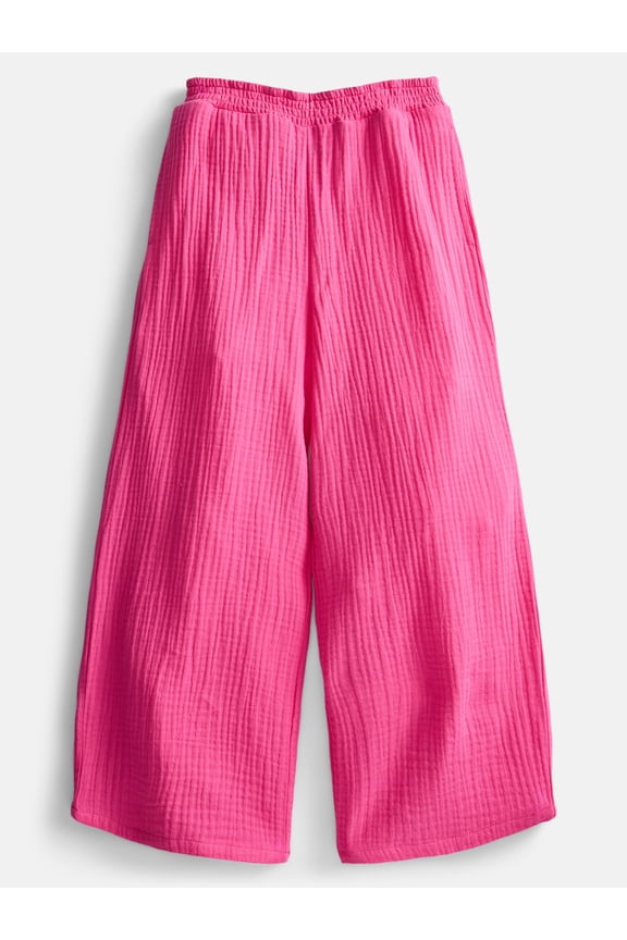 Girls Cotton Gauze Coverup Pants, Sizes 4-18