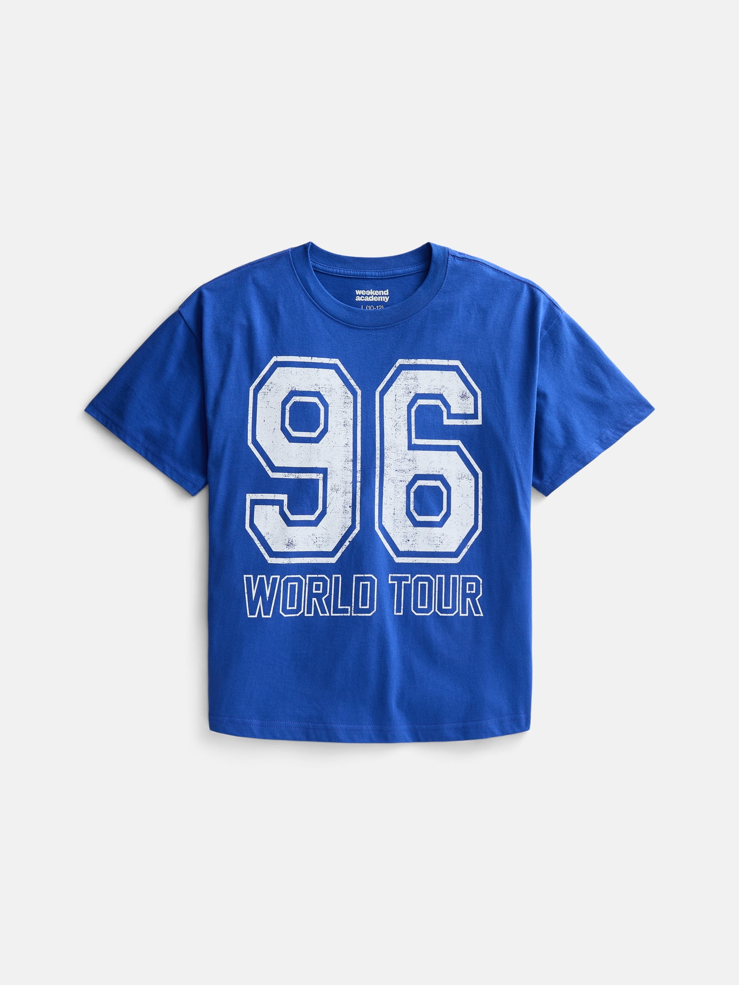 Weekend Academy Girls Graphic Tee with Short Sleeves, Sizes 4-18