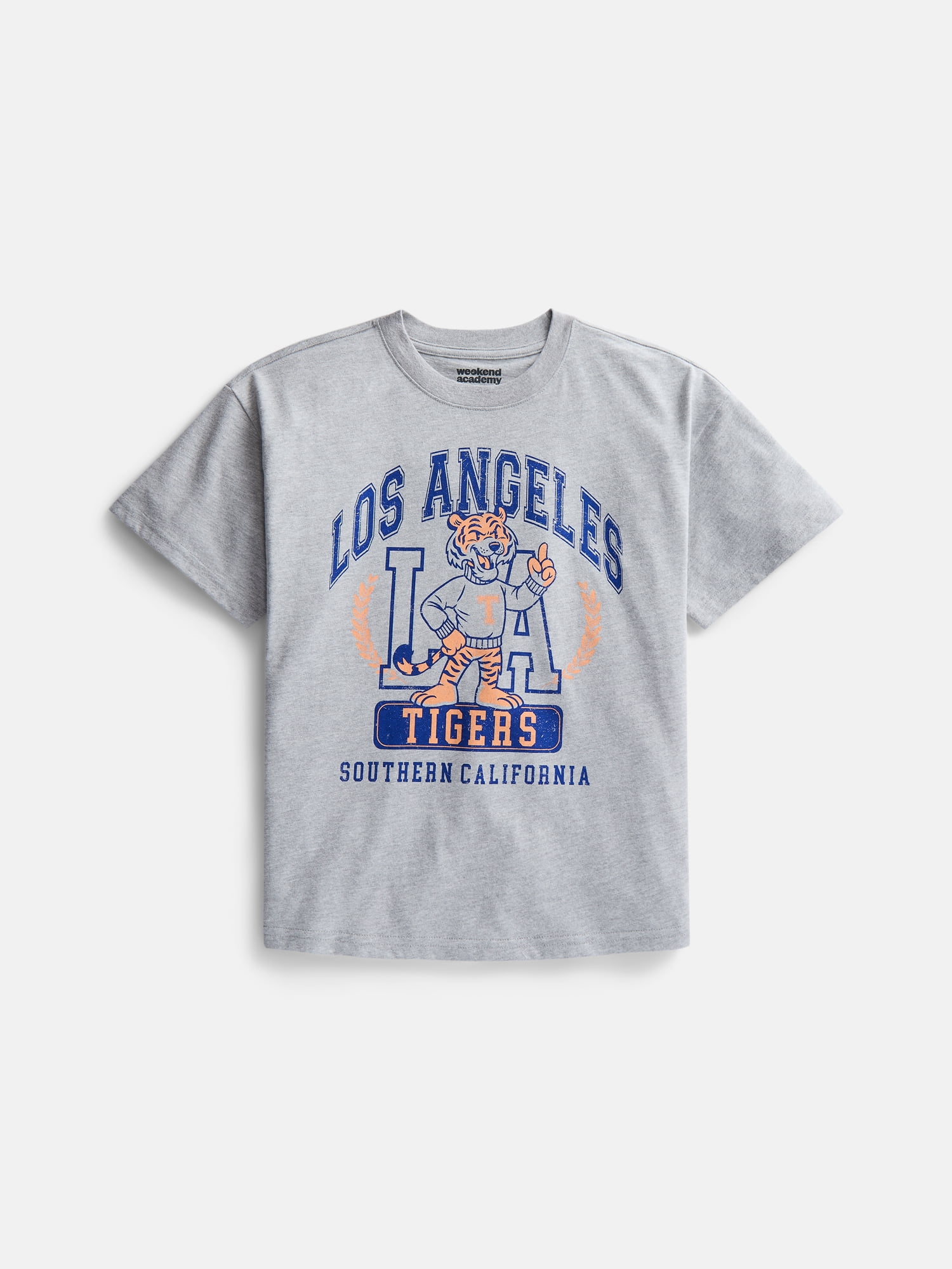 Weekend Academy Girls Graphic Tee with Short Sleeves, Sizes 4-18