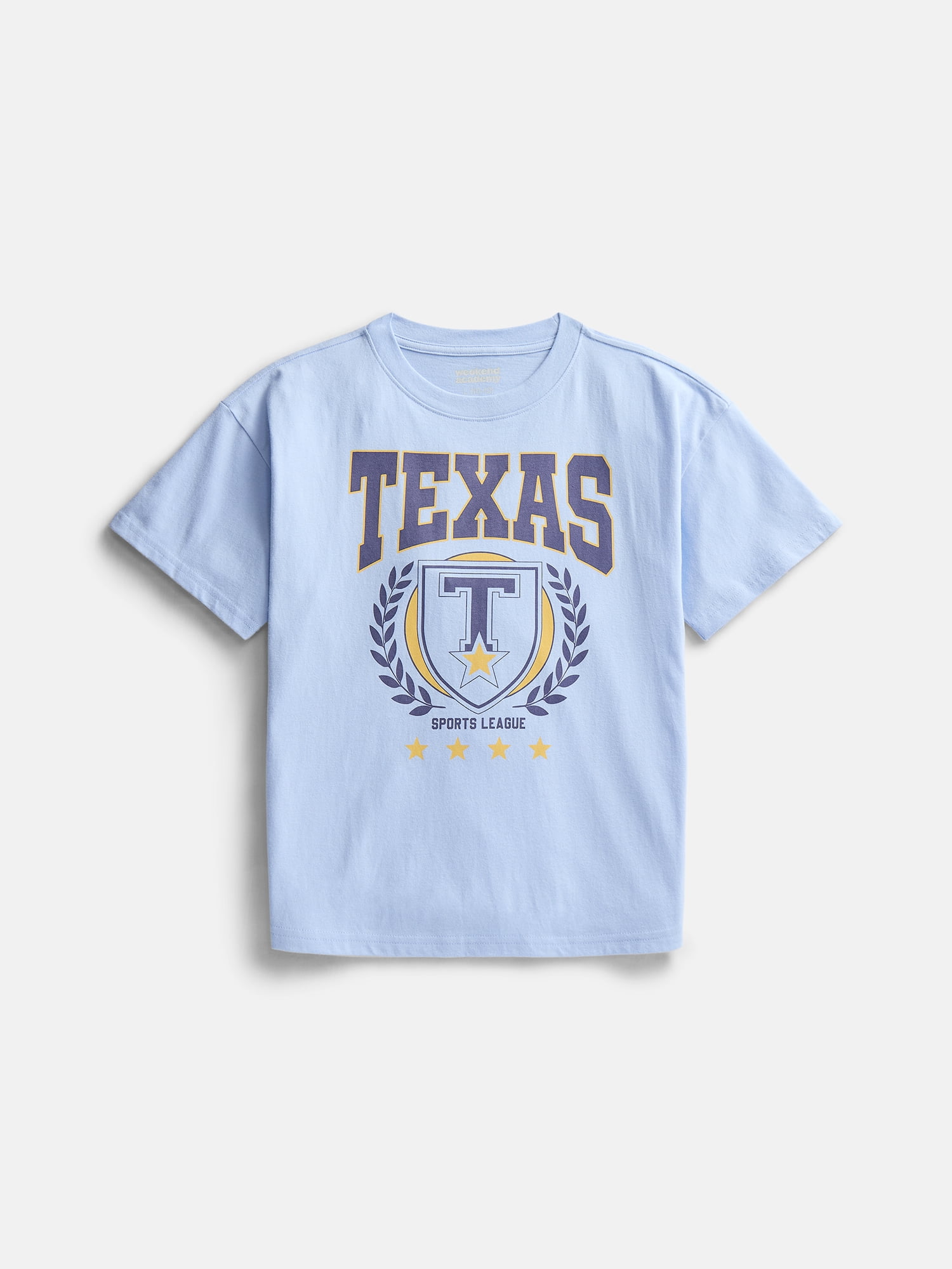 Weekend Academy Girls Graphic Tee with Short Sleeves, Sizes 4-18