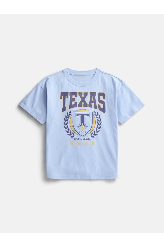 Girls Graphic Tee with Short Sleeves, Sizes 4-18