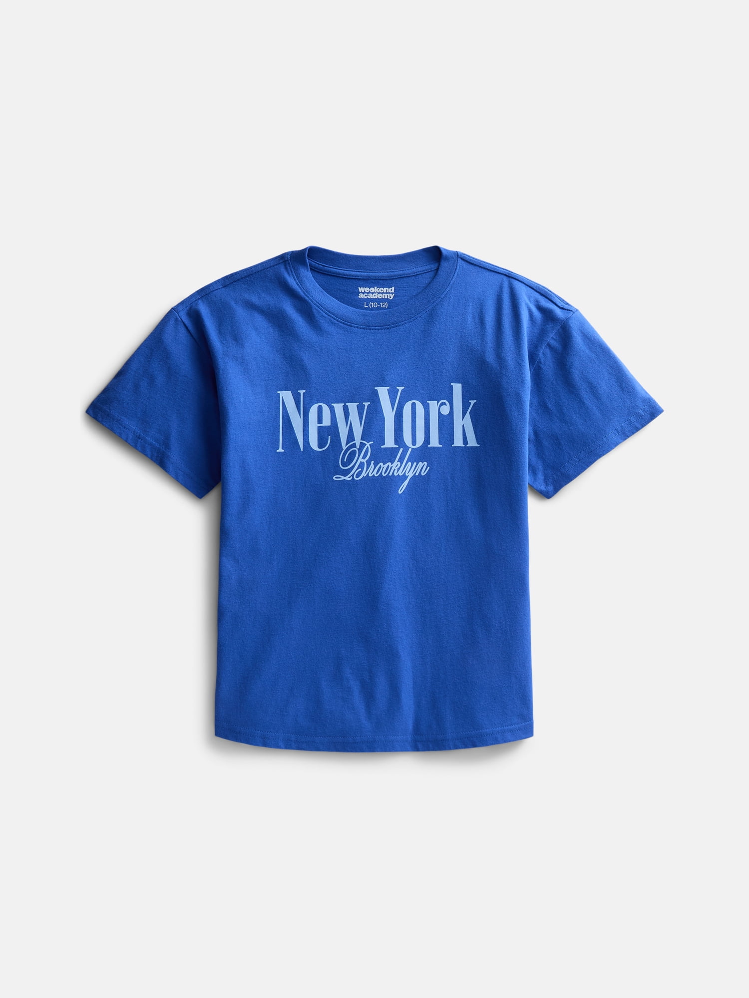 Weekend Academy Girls Oversized Graphic Tee, Sizes 4-18