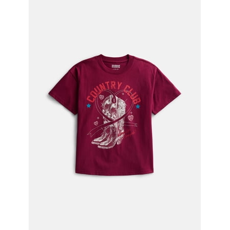 Weekend Academy Girls Oversized Graphic Tee, Sizes 4-18