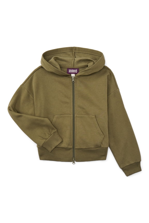 Girls Hooded Full Zip Fleece Jacket, Sizes 4-18