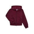 thumbnail image 1 of Weekend Academy Girls Hooded Full Zip Fleece Jacket, Sizes 4-18, 1 of 4