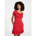 thumbnail image 1 of Weekend Academy Girls Knit Puff Sleeve Peasant Dress, Sizes 4-18, 1 of 5