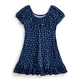 thumbnail image 1 of Weekend Academy Girls Knit Puff Sleeve Peasant Dress, Sizes 4-18, 1 of 3