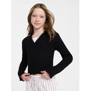 Girls Lace Trimmed Cardigan, Sizes 4-18
