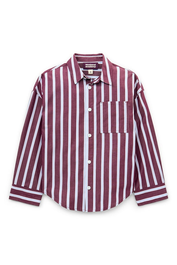 Girls Long Sleeve Button Down Top, Sizes 4-18