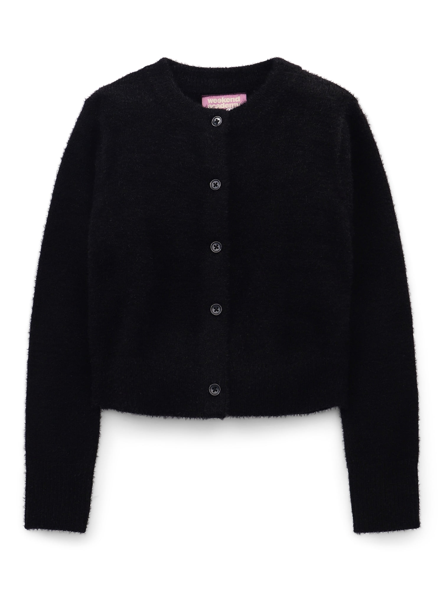 Weekend Academy Girls Long Sleeve Knit Cardigan, Sizes 4-18