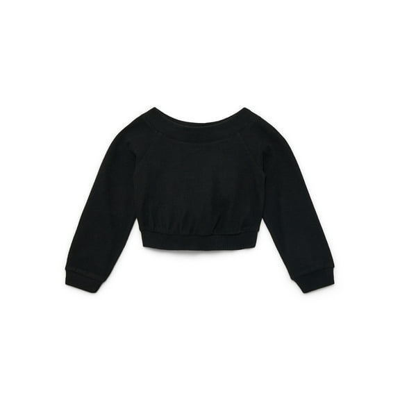 Weekend Academy Girls Hacci Knit Top with Long Sleeves, Size 4-18