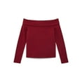 thumbnail image 1 of Weekend Academy Girls Off The Shoulder Top with Long Sleeves, Sizes 4-18, 1 of 5