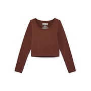 Weekend Academy Girls Seamless Top with Long Sleeves, Sizes 4-18