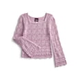 thumbnail image 1 of Weekend Academy Girls Crochet Top with Long Sleeves, Sizes 4-18, 1 of 3